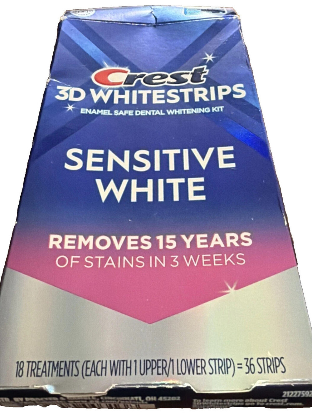 **SOLD** Crest 3D Whitestrips Sensitive White Strips - 18 Treatments